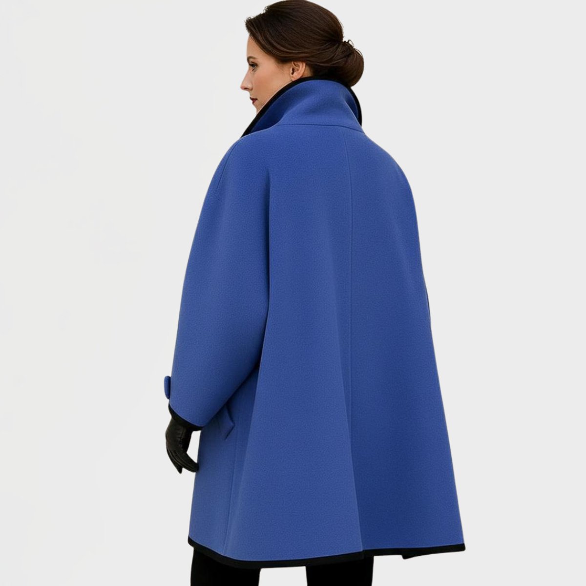Hermione | Oversized Contrast-Trim Coat