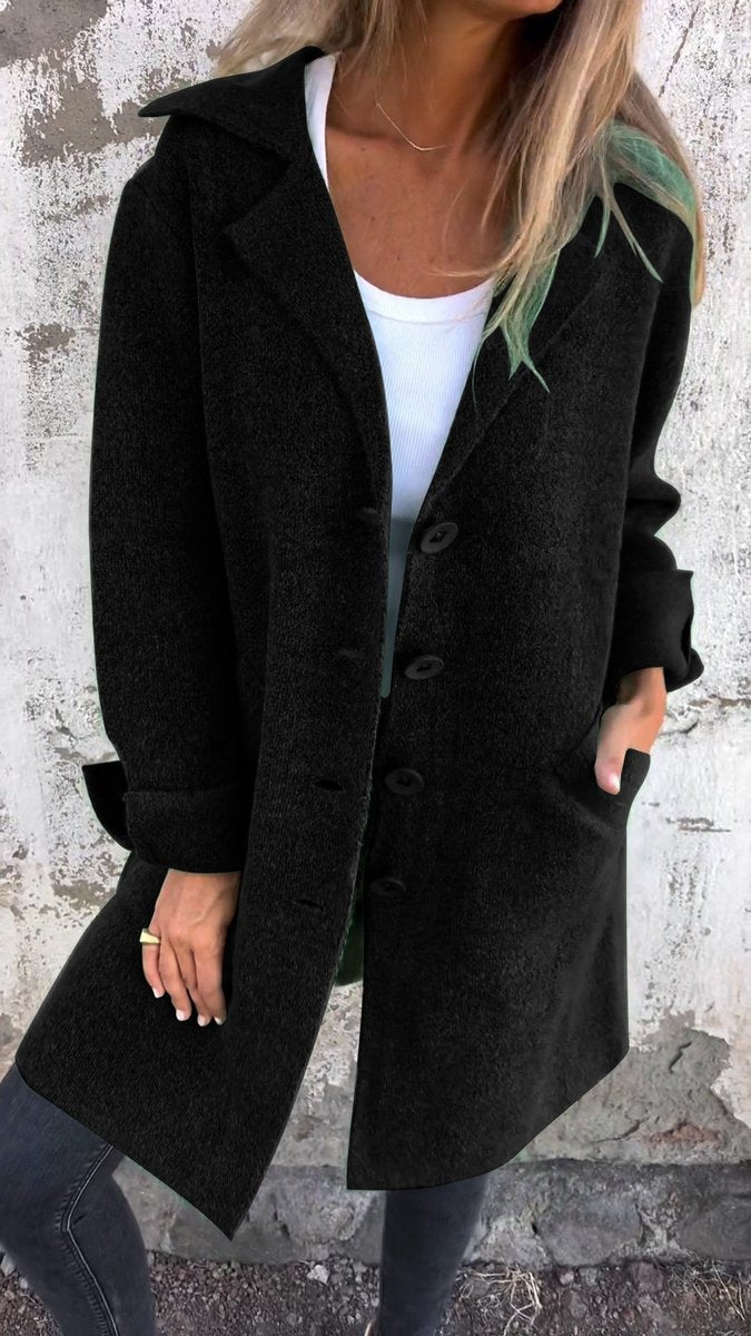 Rosamund | Relaxed Longline Lapel Coat