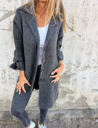 Coralie | Relaxed Longline Lapel Coat