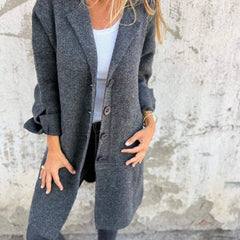 Rosamund | Relaxed Longline Lapel Coat