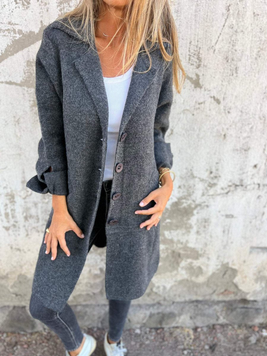 Rosamund | Relaxed Longline Lapel Coat