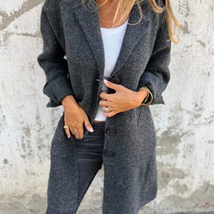Rosamund | Relaxed Longline Lapel Coat