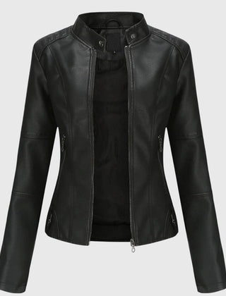 Delia | Slim-Fit Stand-Collar Zip Jacket