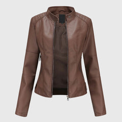 Delia | Slim-Fit Stand-Collar Zip Jacket