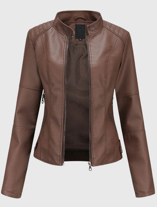 Delia | Slim-Fit Stand-Collar Zip Jacket