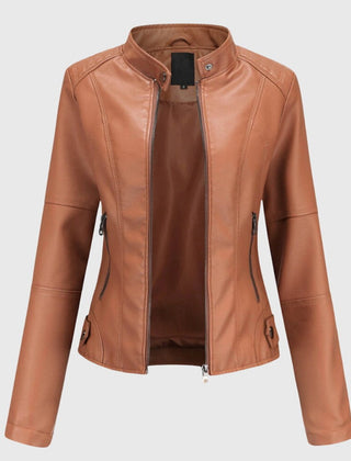 Delia | Slim-Fit Stand-Collar Zip Jacket