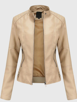 Delia | Slim-Fit Stand-Collar Zip Jacket