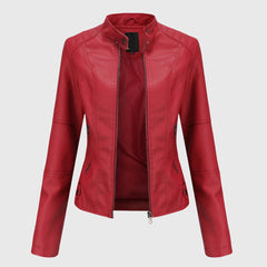 Delia | Slim-Fit Stand-Collar Zip Jacket