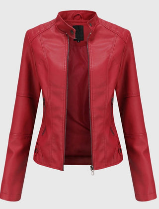 Delia | Slim-Fit Stand-Collar Zip Jacket