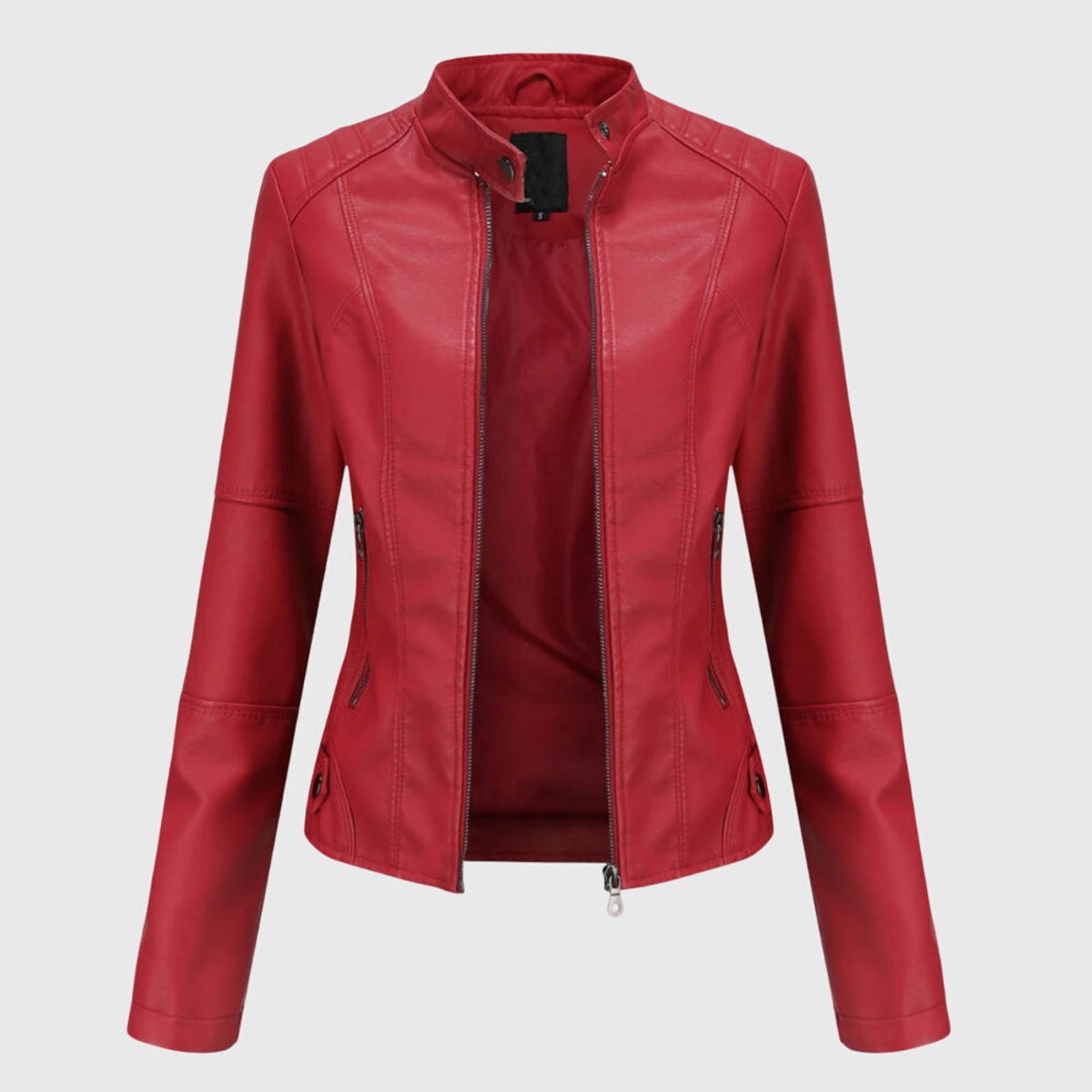 Delia | Slim-Fit Stand-Collar Zip Jacket