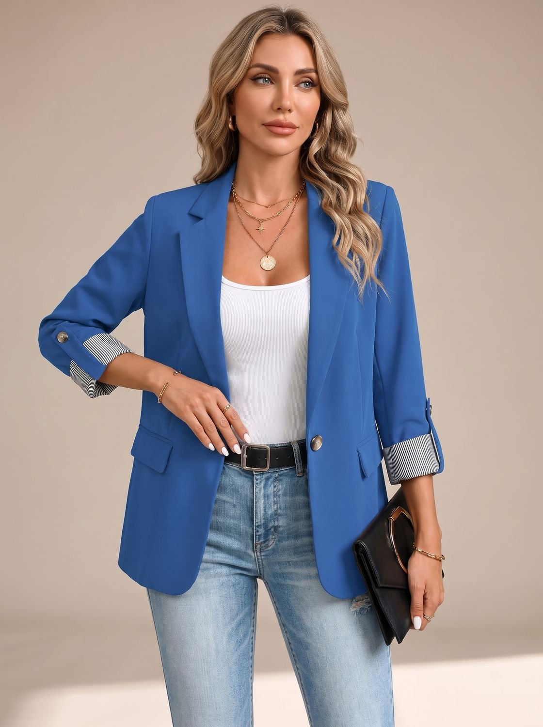 Johanna | Rollable-Sleeve Soft-Tailored Blazer