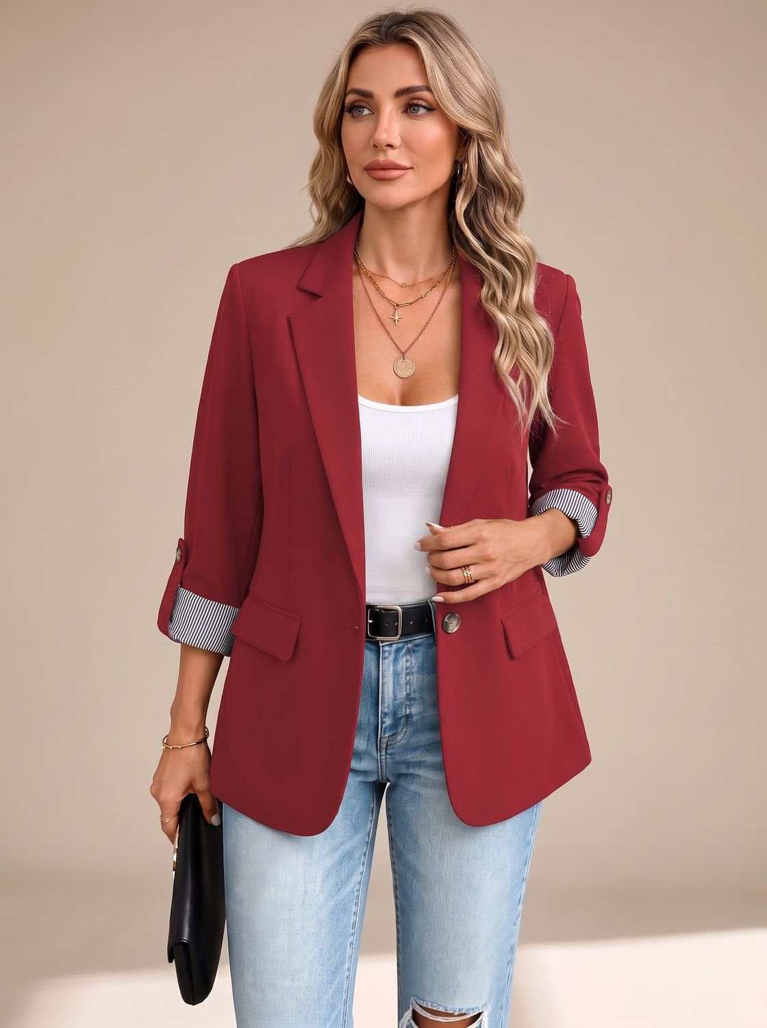 Johanna | Rollable-Sleeve Soft-Tailored Blazer