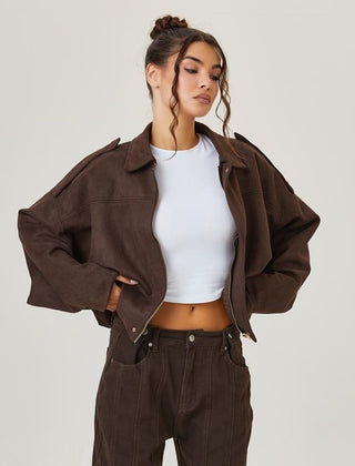 Louisa | Relaxed Oversized Bomber Jacket