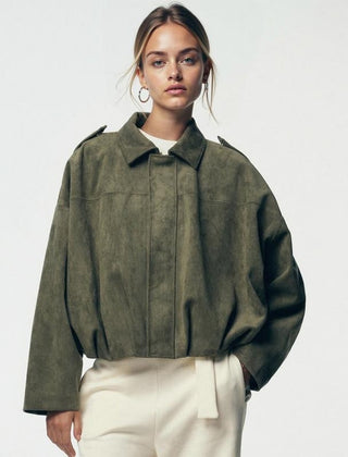 Louisa | Relaxed Oversized Bomber Jacket