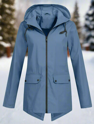 Cerys | Hooded Longline Rain Jacket