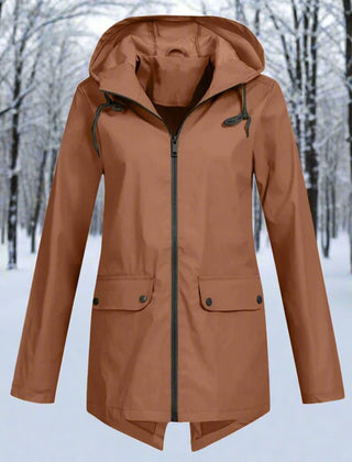 Cerys | Hooded Longline Rain Jacket