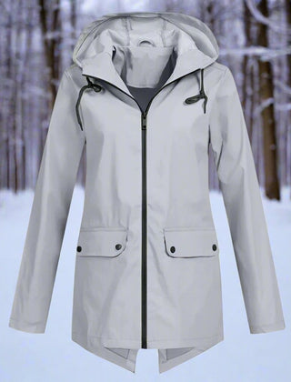 Lorraine | Hooded Waterproof Longline Rain Jacket
