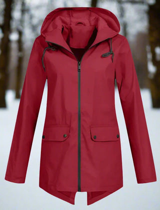 Lorraine | Hooded Waterproof Longline Rain Jacket