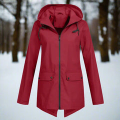 Lorraine | Hooded Waterproof Longline Rain Jacket