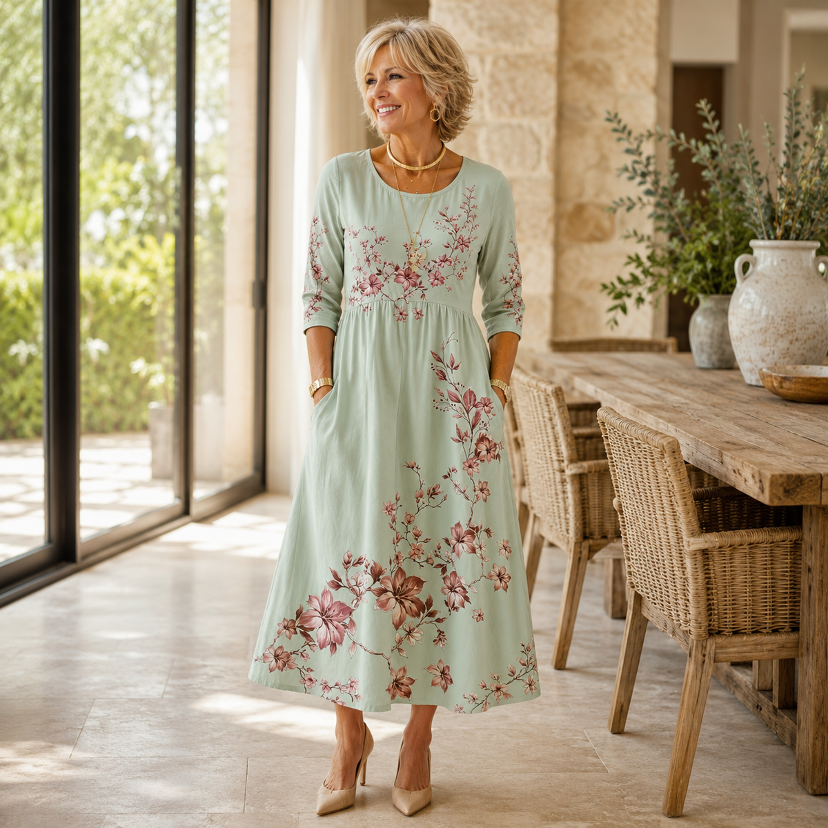 Jolie | Pocket Midi Dress